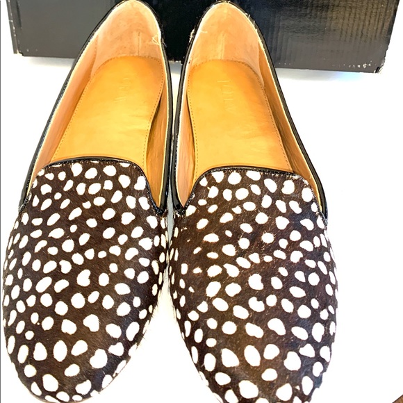 J.Crew Factory Leopard Calf Hair Cora Loafers - Picture 4 of 8